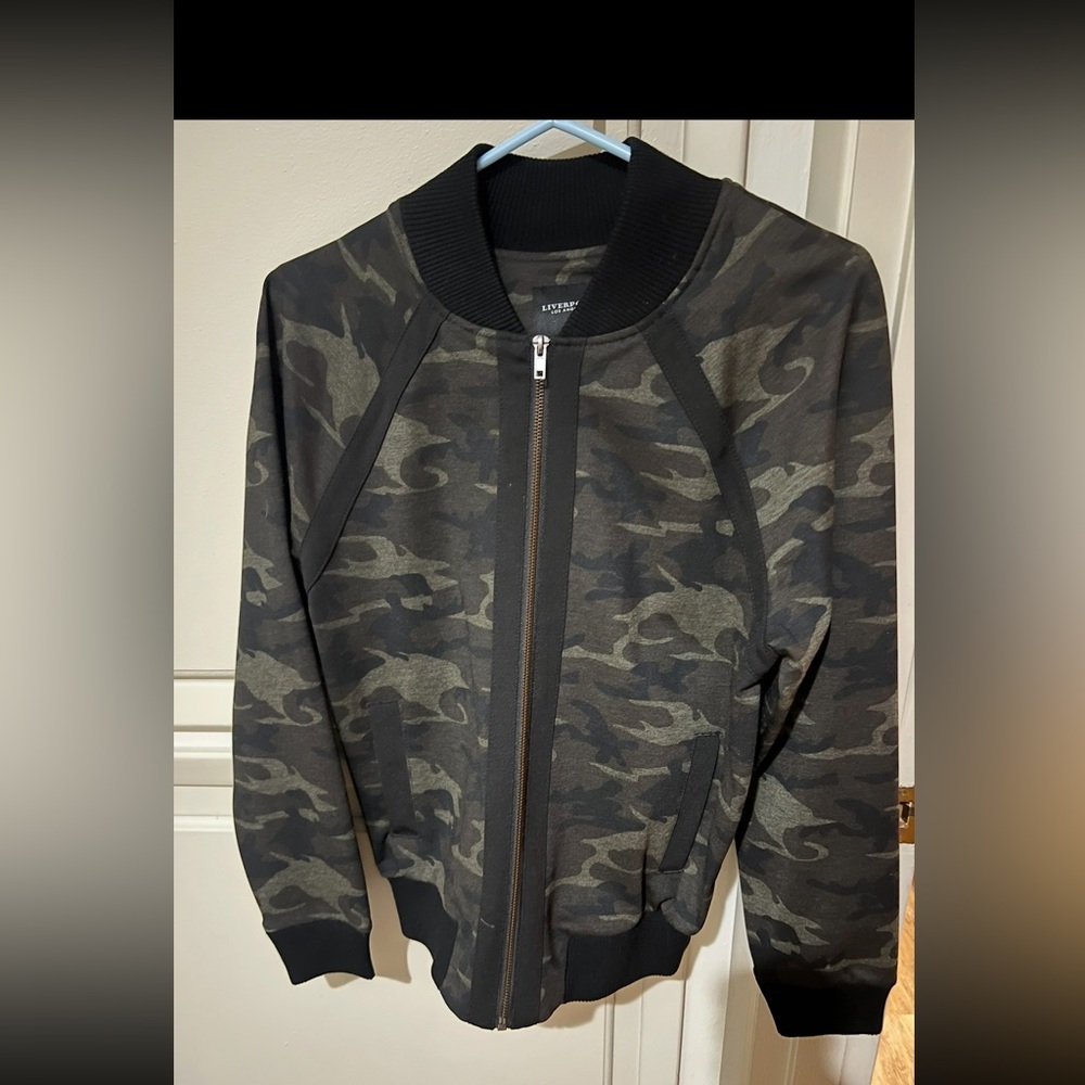 Worn once! Liverpool jeans Camouflage Bomber Jacket - small